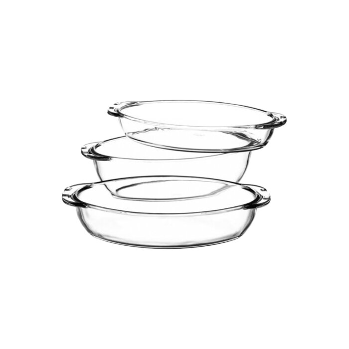 159043 Paşabahçe Borcam 3'lü Oval Set - 1