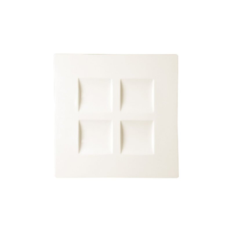 Paşabahçe Porselen All Spice Spsp4B 4 Bolmelı Kare Servıs Tabağı 30X30 cm. - 1
