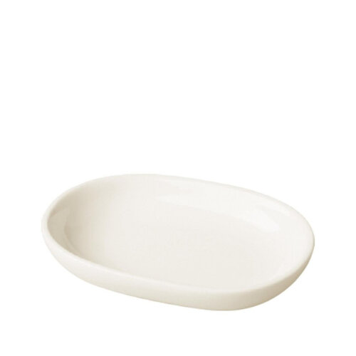 Paşabahçe Porselen Oval Tereyağlık 11x8 cm 301011 - PAŞABAHÇE PORSELEN