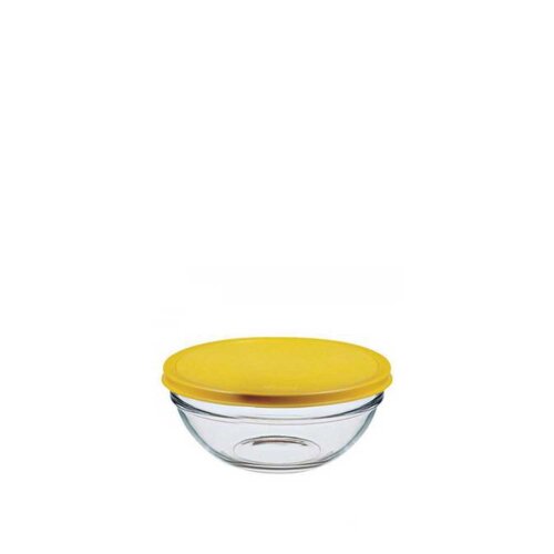 53553 Paşabahçe Chef's Sarı Plastik Kapaklı Kase 595 cc - PAŞABAHÇE