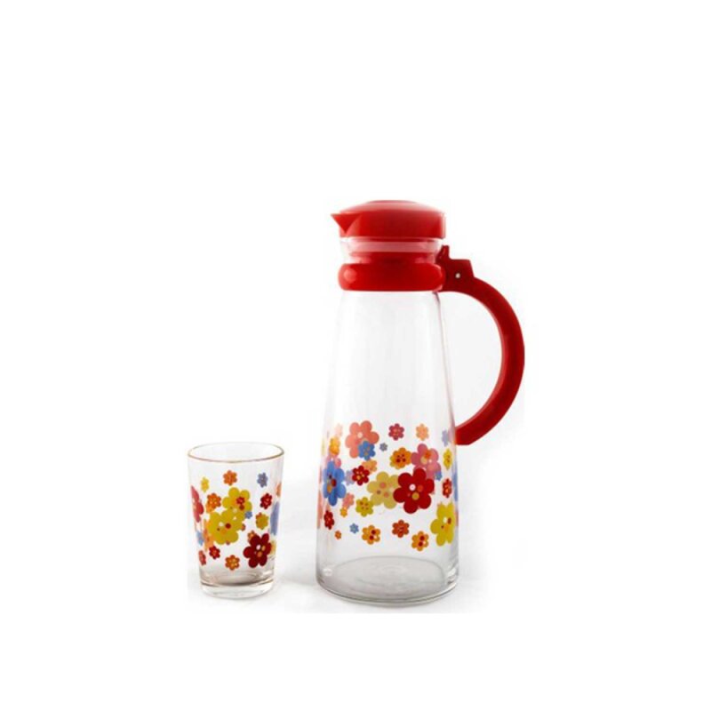 95491 Paşabahçe Çiçekli Su Takımı - 1