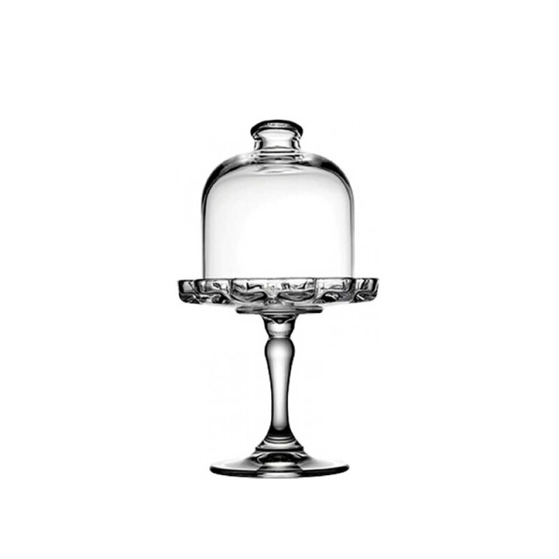 96457 Paşabahçe Mini Patiserrie Ayaklı Kapaklı Servis Tabak 187 mm - 1