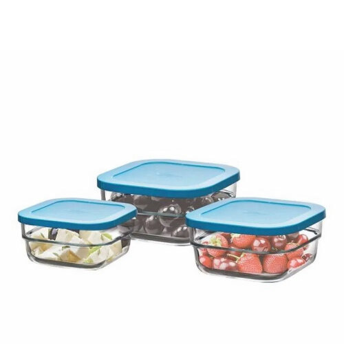 97826 Paşabahçe Gourmet 3'lü Saklama Kabı Set - PAŞABAHÇE