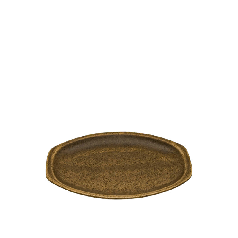 Zest Porcelain Alis Kayık Tabak 18Cm -Element Brown - 1