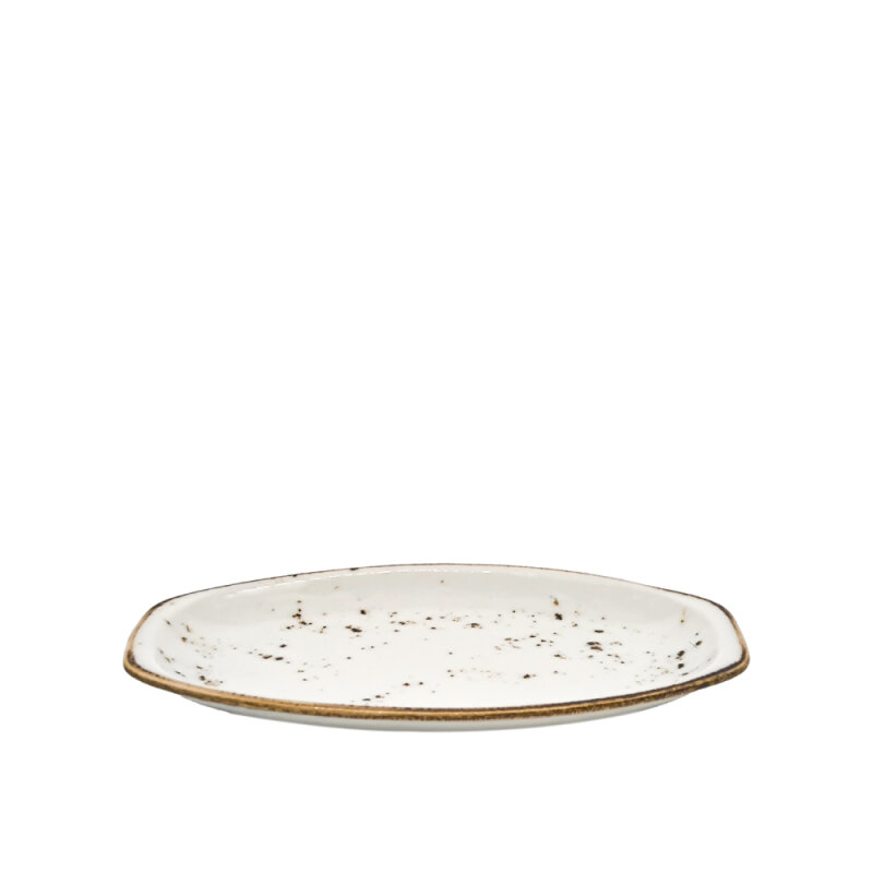 Zest Porcelain Alis Kayık Tabak 22Cm-Paris Krem - 1