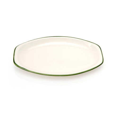 Zest Porcelain Alis Kayık Tabak 26Cm-File 90 Çağla Yeşil - ZEST PORCELAIN