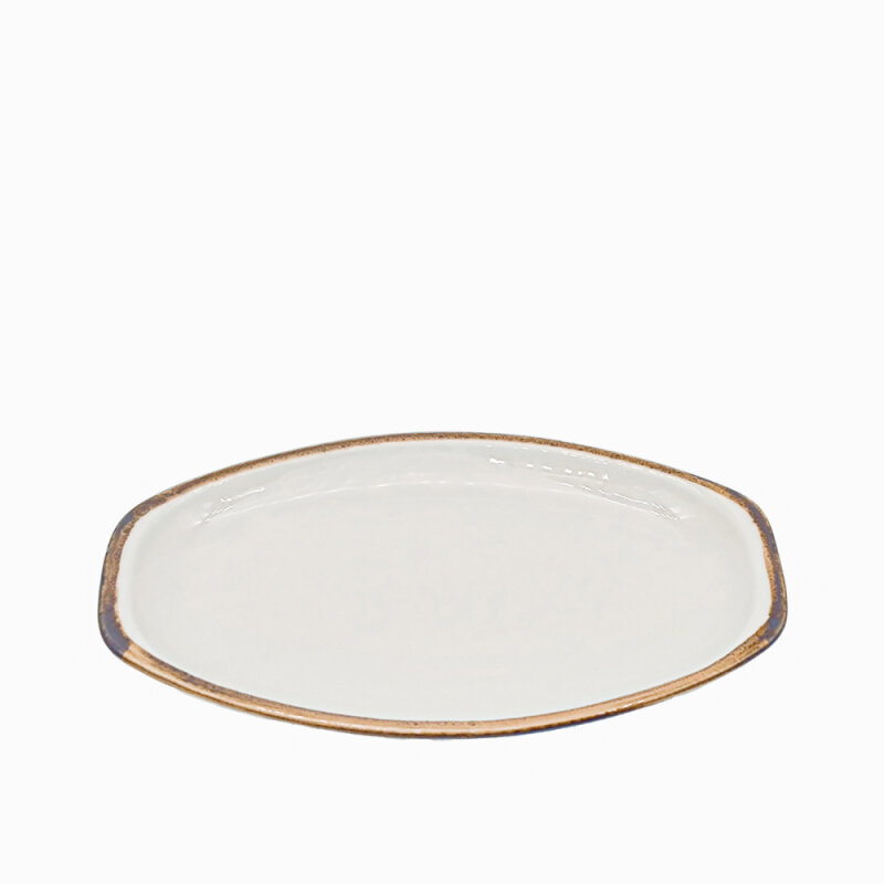 Zest Porcelain Alis Kayık Tabak 29Cm - Chocolate - 1