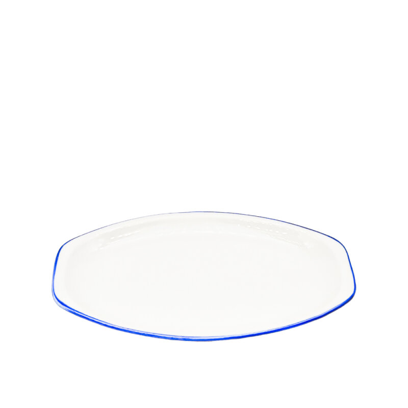 Zest Porcelain Alis Kayık Tabak 29Cm -Riva Mavi - 1
