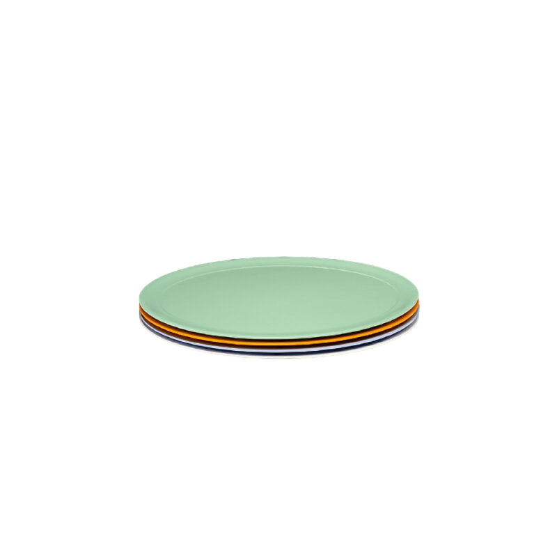 Alkan Oval Teşhir Melamin Yeşil Kayık 55,5X42X3 - 1