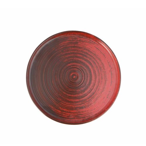 Porland Porselen 18Ac30 Lykke Kırmızı Düz Tabak 30 cm - PORLAND PORSELEN