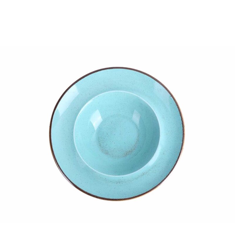 Porland Porselen 173925 Seasons Turkuaz Çukur Tabak 260 Mm - 1