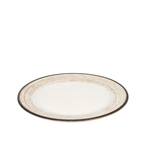 Zest Porcelain Anka Düz Tabak 21 Cm-Tokyo Kahve - ZEST PORCELAIN