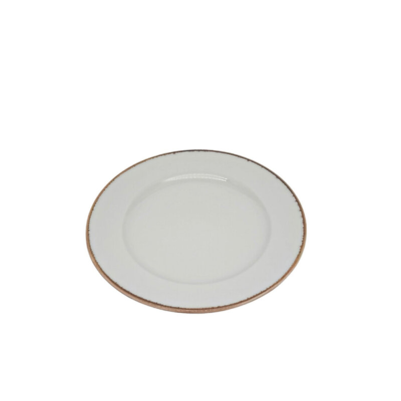 Zest Porcelain Anka Düz Tabak 23 cm - Chocolate - 1
