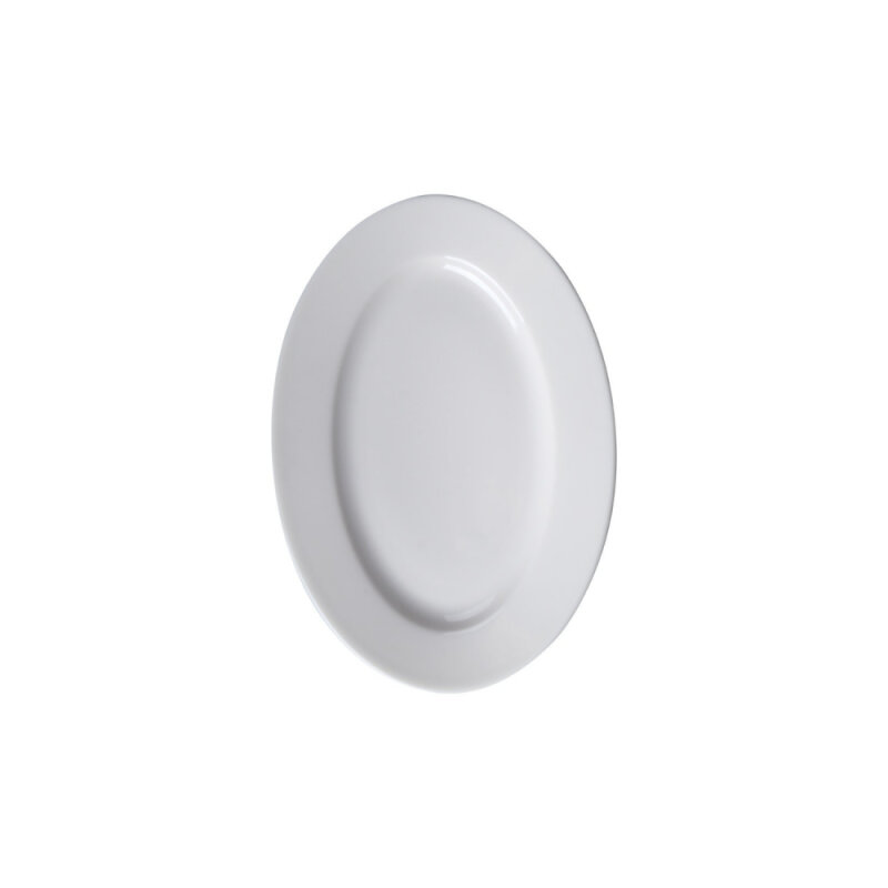 Zest Porcelain Anka Kayık Tabak 35 cm Krem - 1