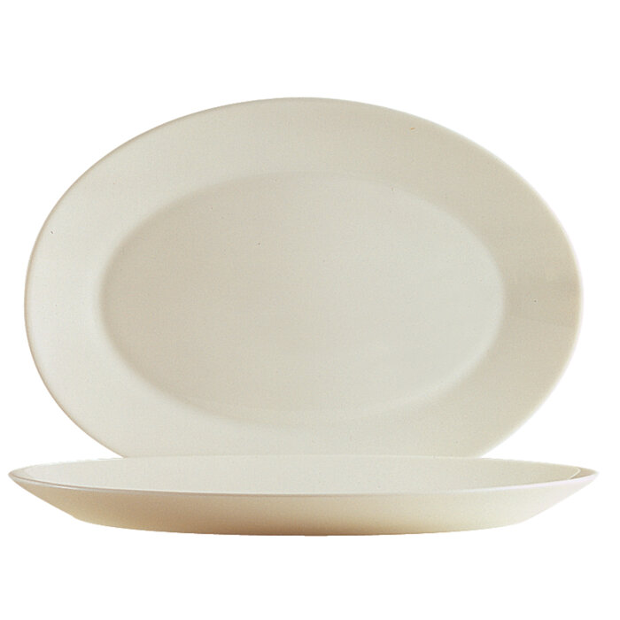 Arcoroc Krem Sade Kayık Tabak 330 mm - 1