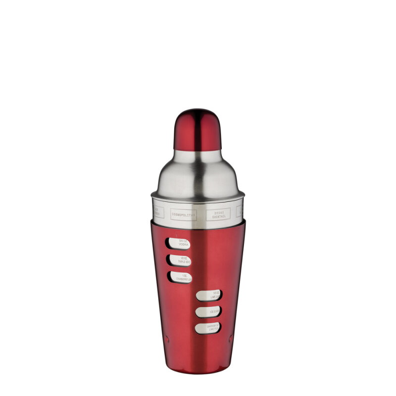 Aryıldız Kırmızı Ölçekli Kokteyl Shaker 500 Cc - 1