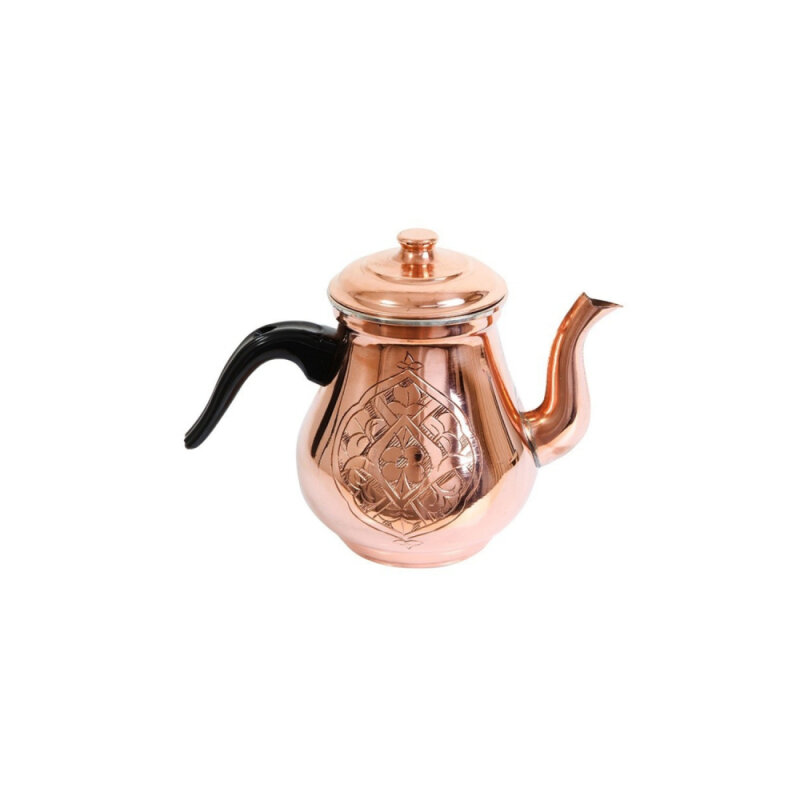 Ateşe Antik Nakışlı Küçük Demlik 1,2 Lt No 1 - 1