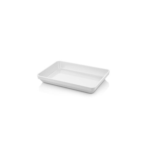 Atlasform Melamin Dikdörtgen Sunum Beyaz 36X24 cm H:5,2 cm - ATLASFORM