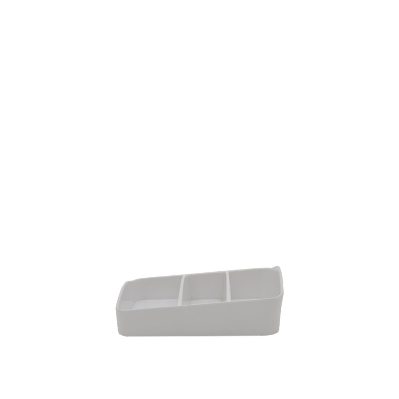 Beyaz Melamin 3 Gözlü Kahve Standı 12,5X10 Cm - 1