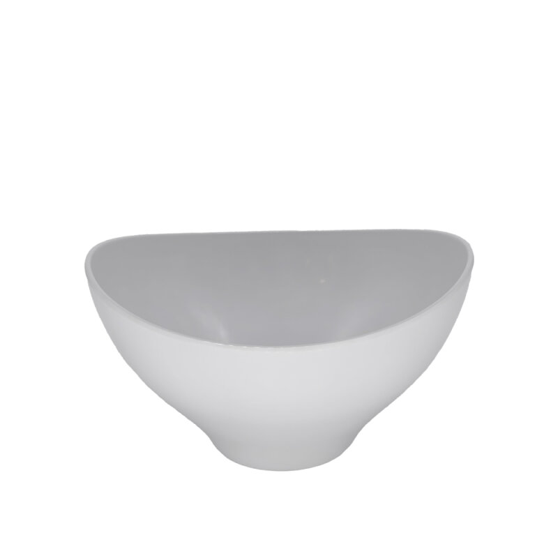 Beyaz Melamin A.Büfe Oval Derin Kase 29X26 Cm - 1