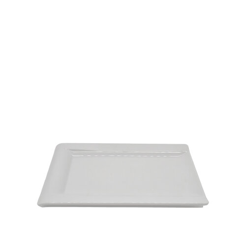 Beyaz Melamin Dik Dörtgen Sunum Tabak 32X20 Cm - ULTRAFORM MELAMİN