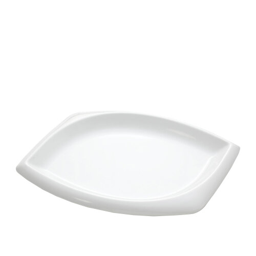 Beyaz Melamin Dıamond Sunum Tabak 30X19 Cm - ULTRAFORM MELAMİN