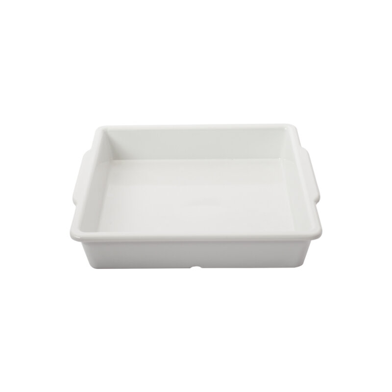 Beyaz Melamin Kare Küvet 24 Cm - 1