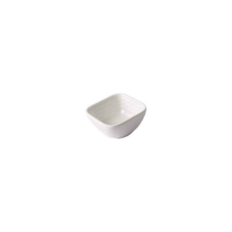 Beyaz Melamin Minimal Kase Kare 6.5X6.5X3Cm - 1
