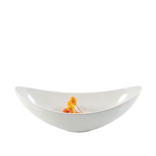 Beyaz Melamin Minimal Kayık Tabak 13X30 Cm - ULTRAFORM MELAMİN
