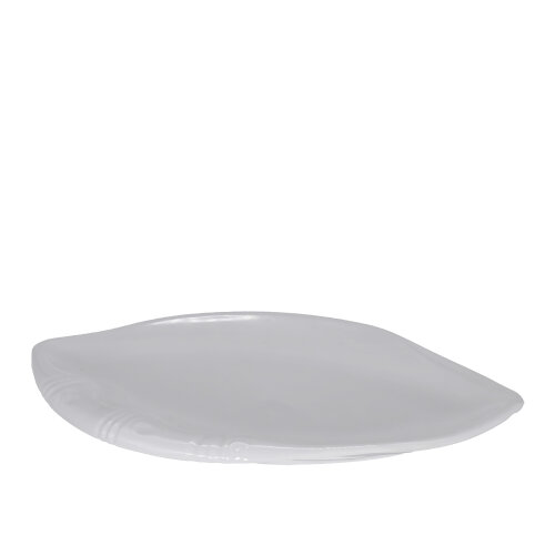 Beyaz Melamin Salyangoz Kayın Tabak 42X27 Cm - ULTRAFORM MELAMİN