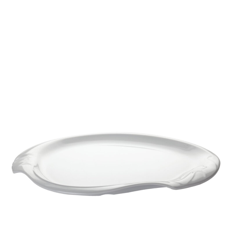 Beyaz Melamin Sunum Tabak 41X27 Cm - 1