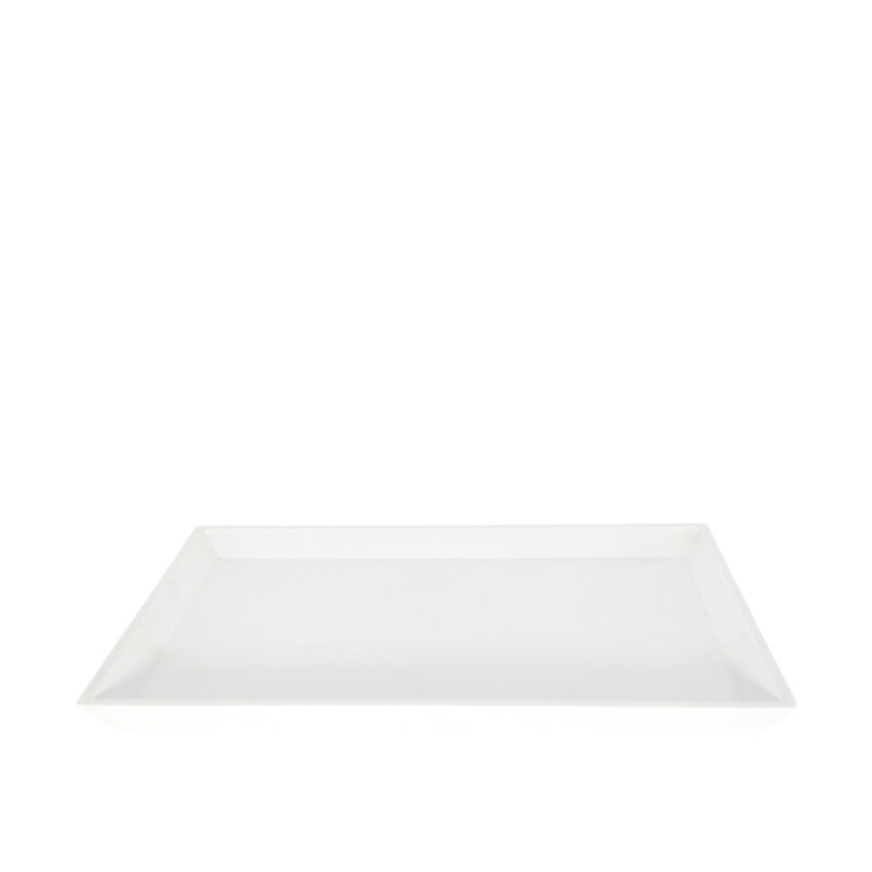 Beyaz Melamin Tepsi 40,5X28 Cm - 1