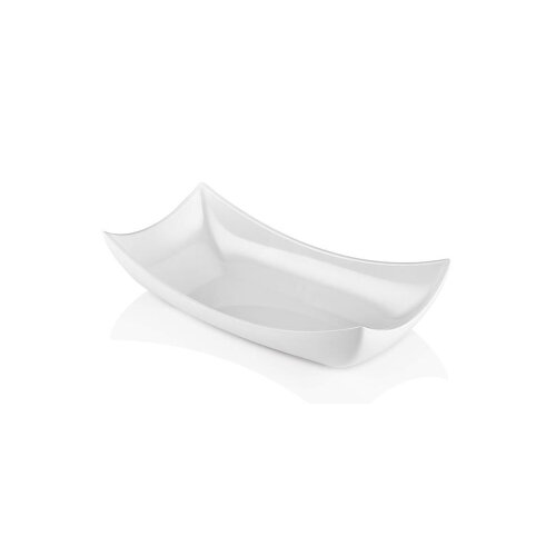 Atlasform Melamin Beyaz Teşhir Kayık Tabak 47*26 cm-H:11cm - ATLASFORM