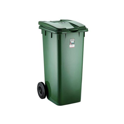 Bora PLastik 120 Lt.Çöp Kovası Yeşil/Siyah - BORA PLASTİK