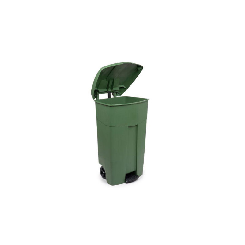 Bora Plastik 125 Lt Pedallı Çöp Kovası Yeşil - 2