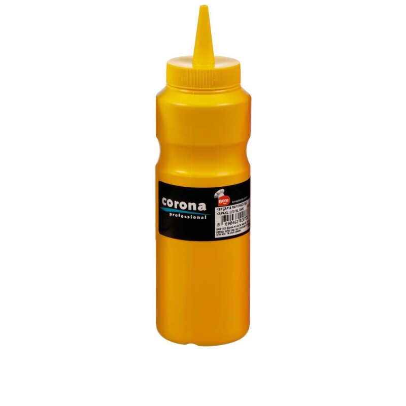 Bora PLastik Ketçap&Mayonez Şişe Kapaklı 270 Ml Sarı - 1