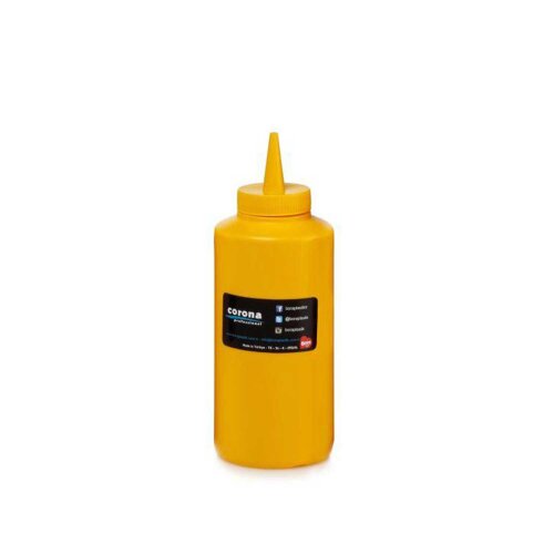 Bora PLastik Ketçap&Mayonez Şişe Kapaklı 420 Ml Sarı - BORA PLASTİK