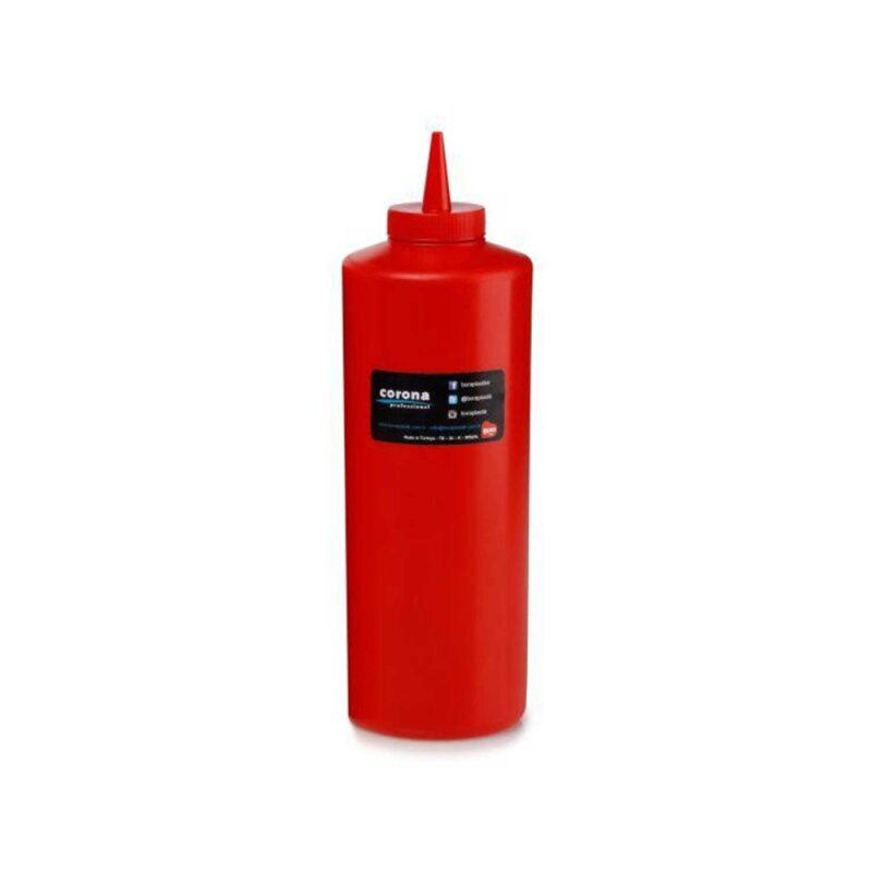 Bora PLastik Ketçap&Mayonez Şişe Kapaklı 925 Ml Kırmızı - 1