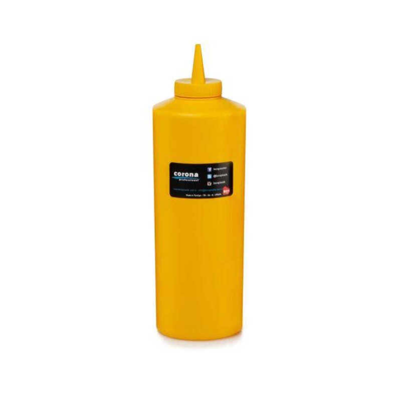 Bora PLastik Ketçap&Mayonez Şişe Kapaklı 925 Ml Sarı - 1