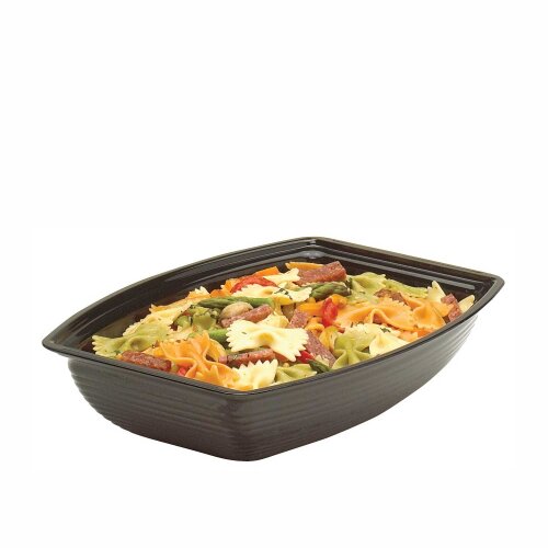 Cambro Polikarbon Çizgili Dikdörtgen Kase Siyah 308*229*76 mm RSB912CW110 - CAMBRO