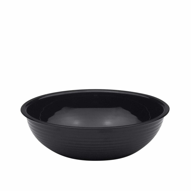 Cambro Camwear Polikarbon Çizgili Kase Siyah 203 mm RSB8CW110 - 1