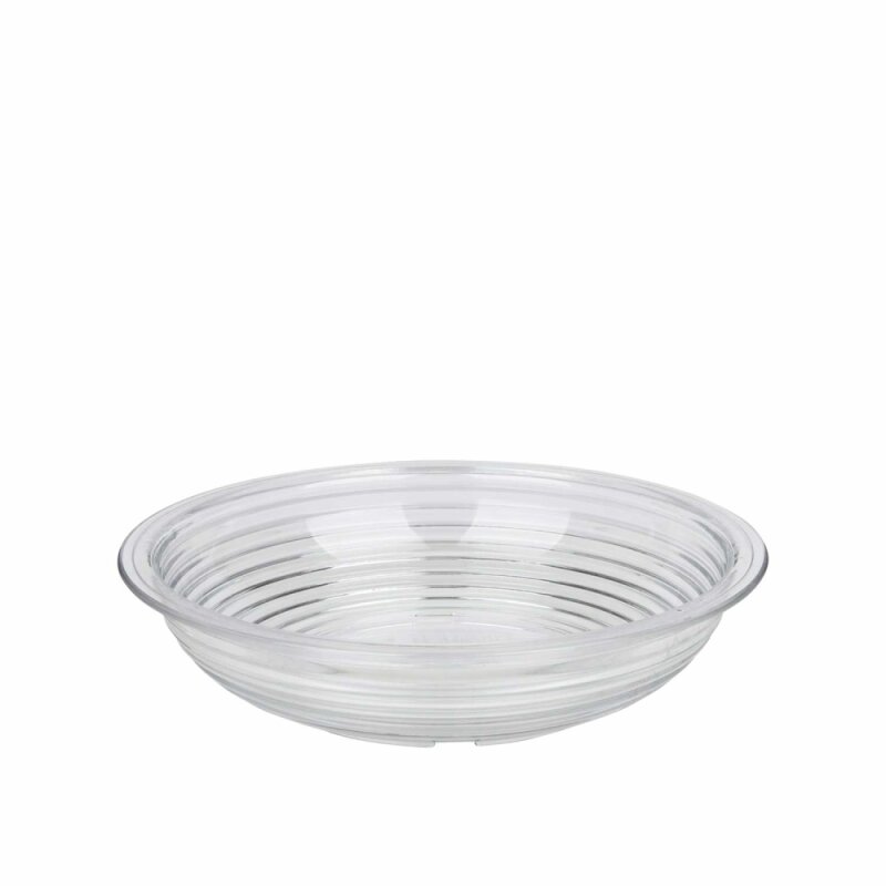 Cambro Polikarbon Çizgili Yuvarlak Kase Şeffaf 457 mm RSB18CW135 - 1