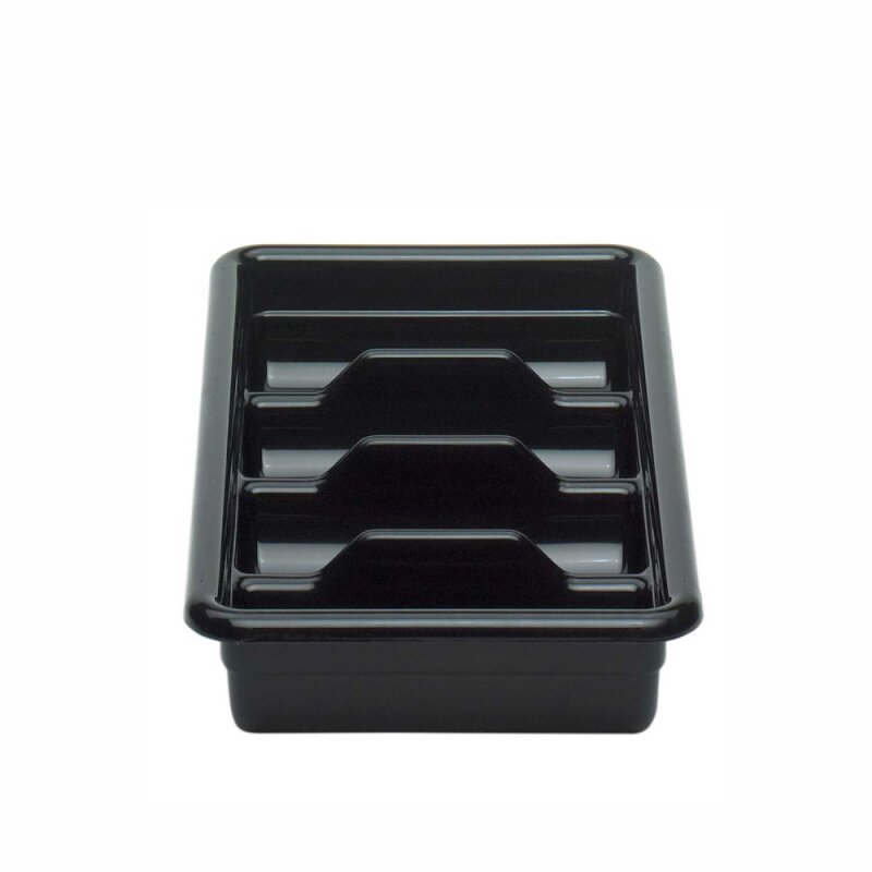 Cambro Cambox Polietilen 4 Bölmeli Bulaşık Taşıma Kutusu Siyah 289*520 x 95 mm 1120CBP110 - 1