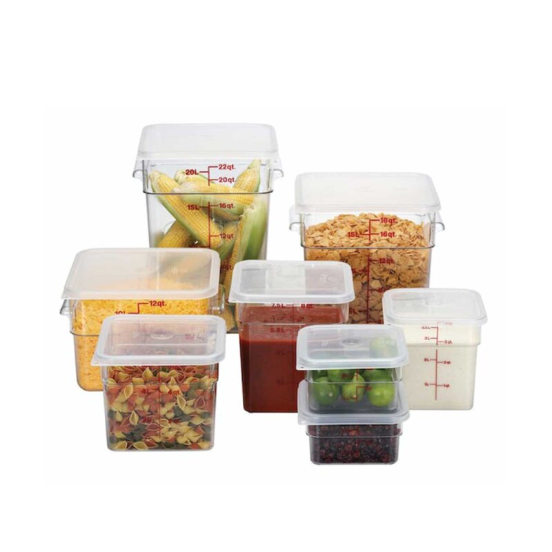 Cambro Camsquare Saklama Kabı Şeffaf 11.4 lt 12SFSCW135 - 1