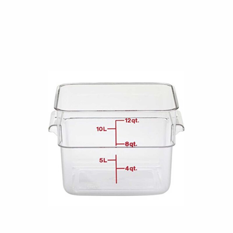 Cambro Camsquare Polipropilen Ölçülü Saklama Kabı Beyaz 11.4 lt. 12SFSPP190 - 1