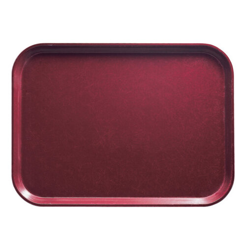 Cambro Camtread Burgundy Dikdörtgen Kaymaz Tepsi 450*650 mm 1826CT522 - CAMBRO