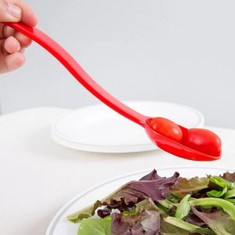 Cambro Camwear Poly.Salata Kaşık 25,5 Cm Kırmızı - 2