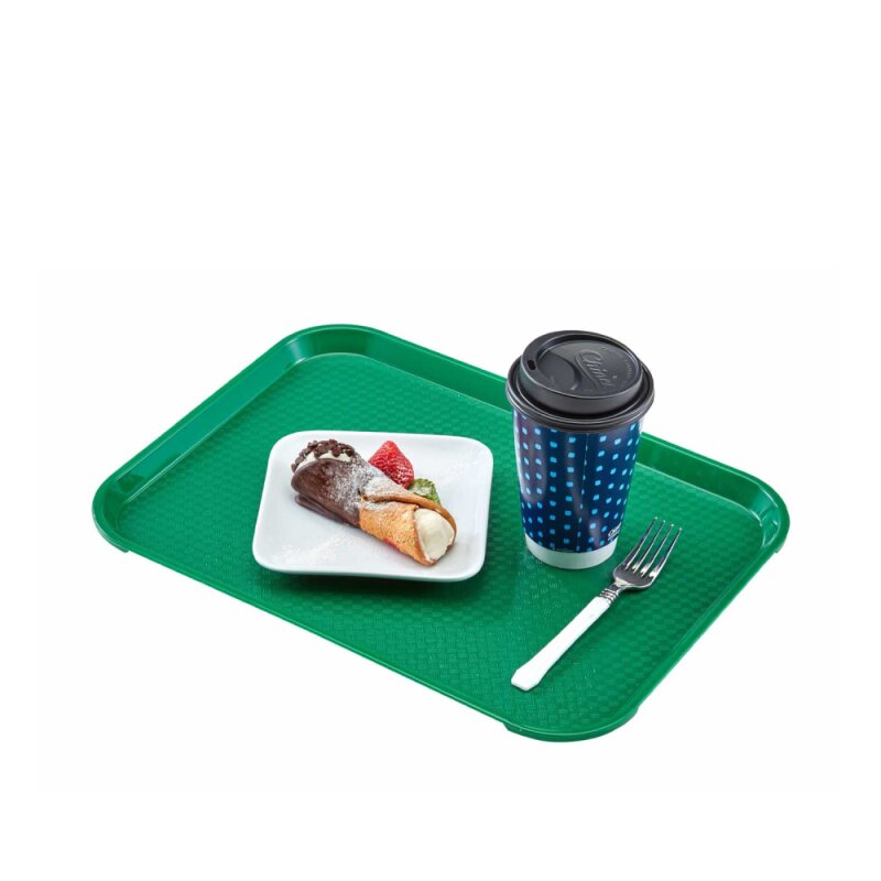 Cambro Dikdörtgen Fastfood Tepsi Sherwood Yeşili 265*345 mm 1014FF414 - 1