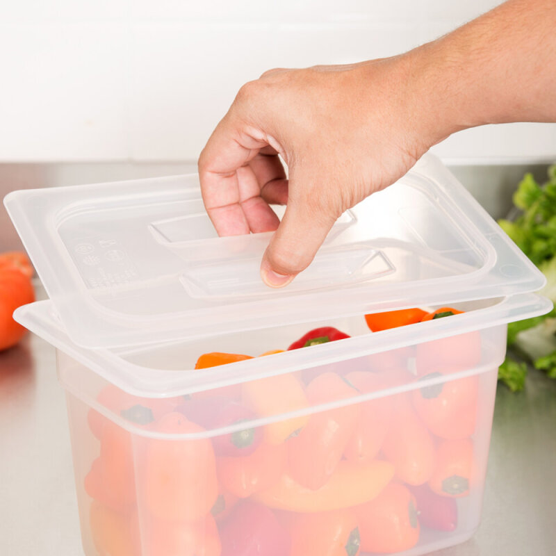 Cambro Kulplu Küvet Kapağı Yarı Saydam 162*265 mm Gn 1/4 40PPCH190 - 2