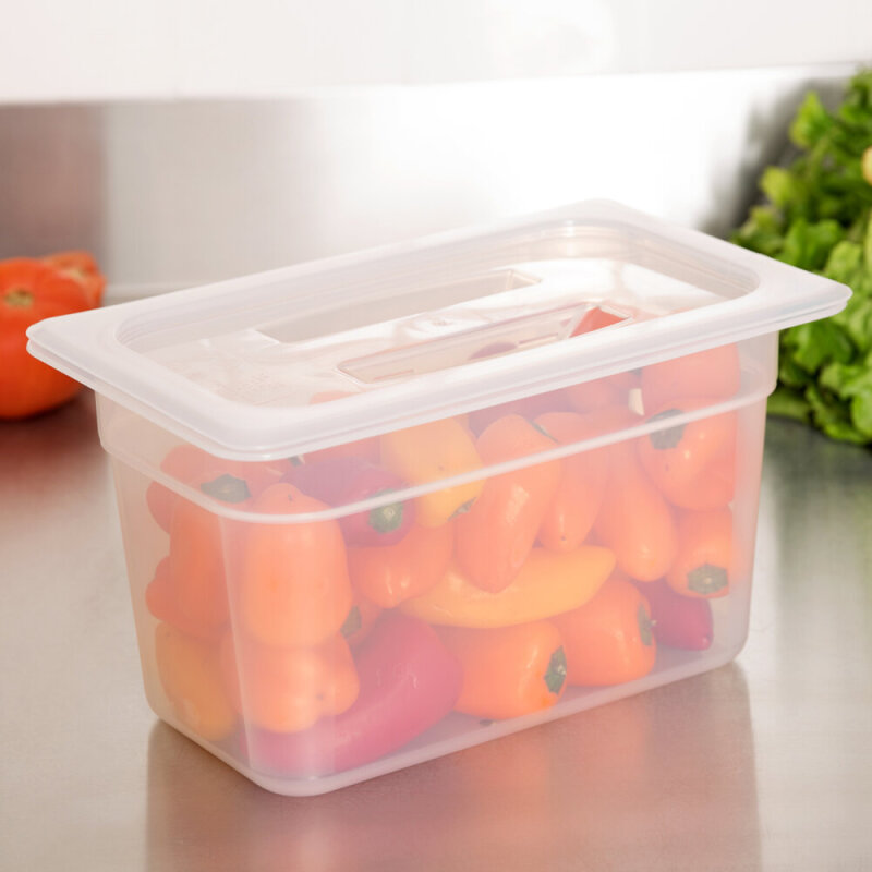 Cambro Kulplu Küvet Kapağı Yarı Saydam 162*265 mm Gn 1/4 40PPCH190 - 3